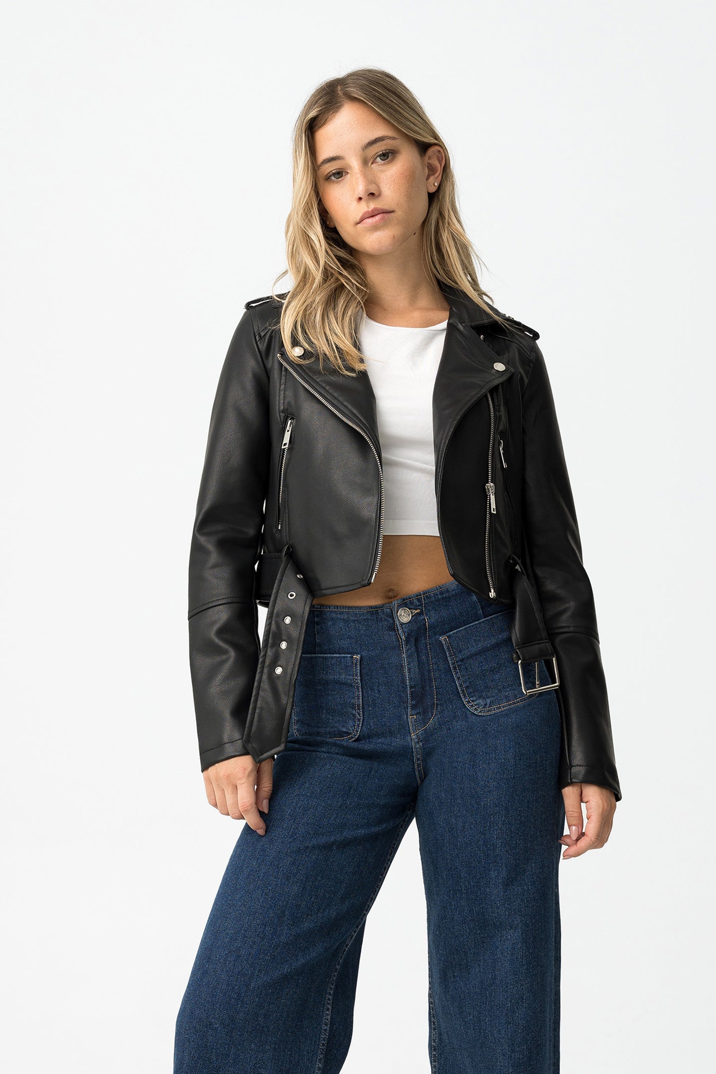 TIFFOSI SLIM FIT BIKER JACKET