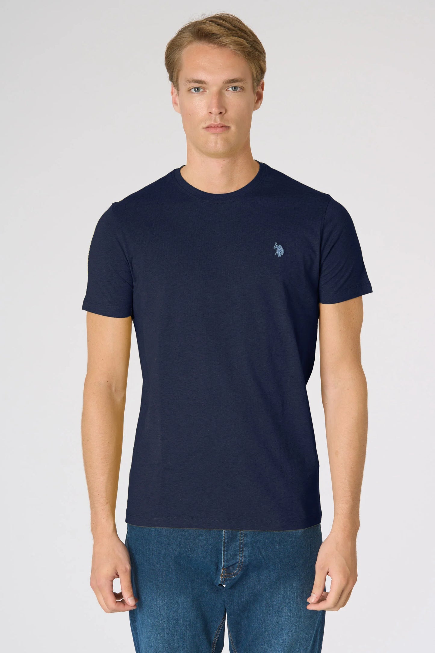U.S POLO ASSN MAN SILVER & GOLD BASIC T SHIRT
