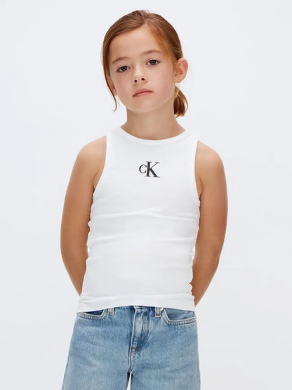CALVIN KLEIN KIDS LOGO PRINT TANK TOP