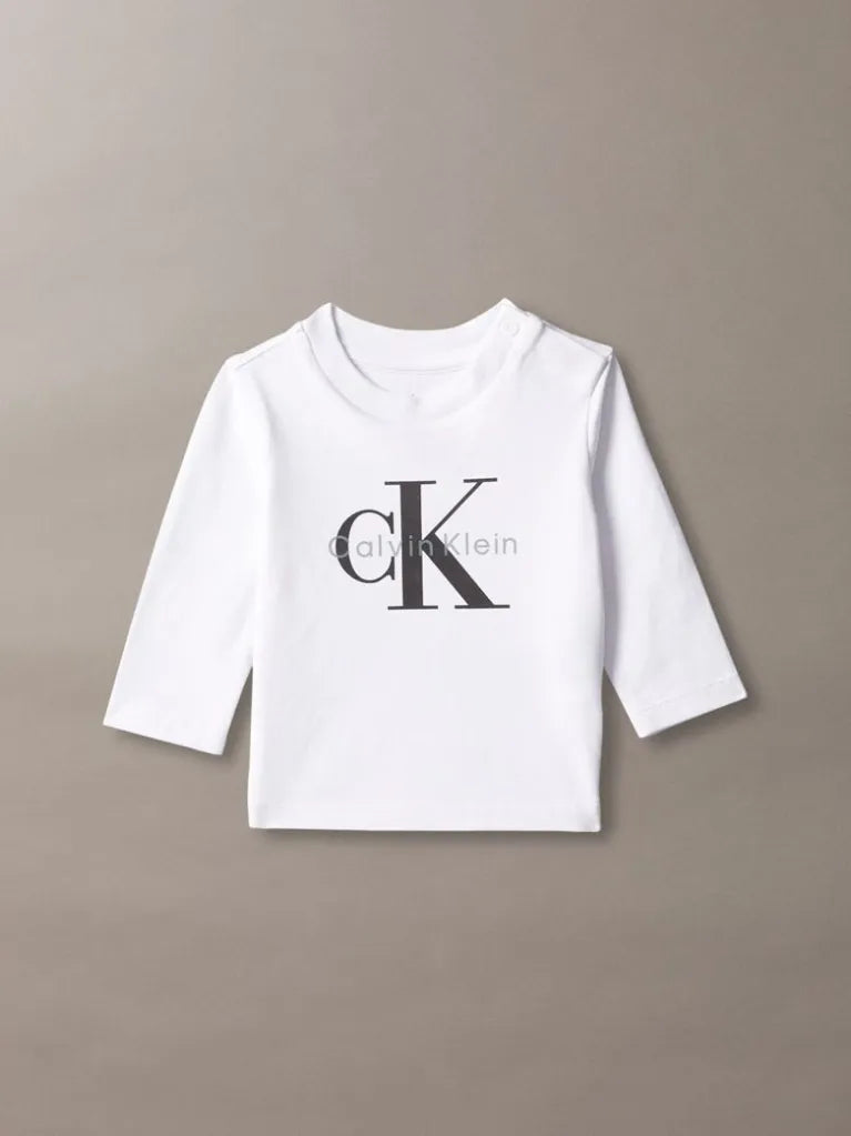 CALVIN KLEIN KIDS LS LOGO T SHIRT