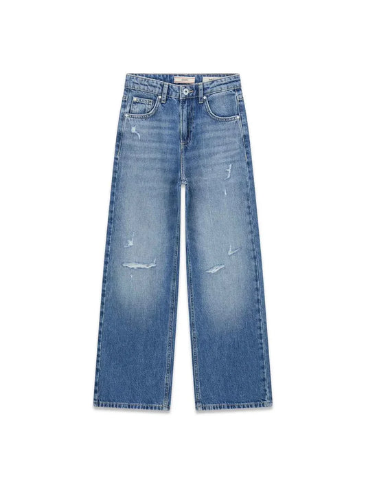 GUESS KIDS GIRLS 90S RIGID DENIM WIDE PANTS