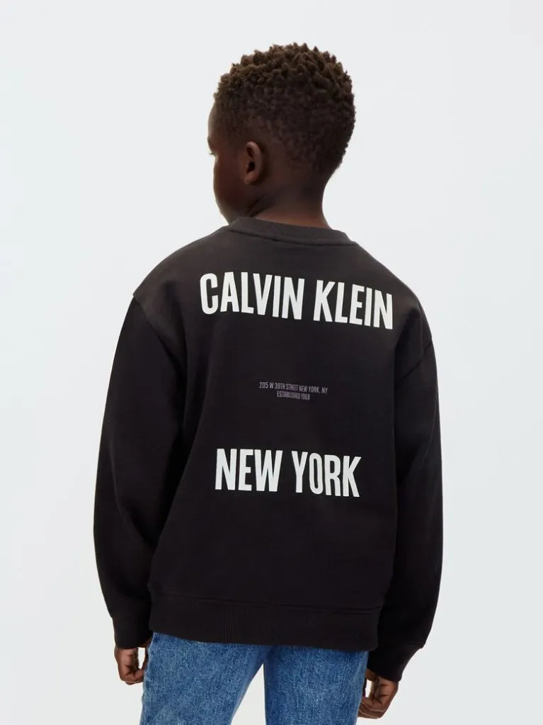 CALVIN KLEIN KIDS BACKPRINT CN SWEATSHIRT