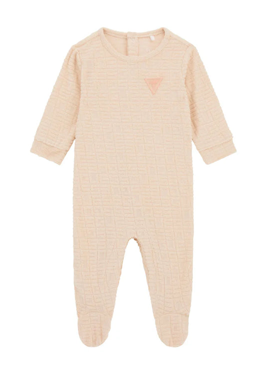 GUESS BABY UNISEX INTERLOCK OVERALL