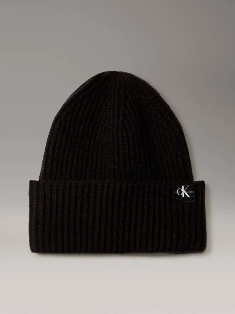 CALVIN KLEIN UNISEX RIBBED BEANIE