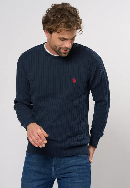 U.S POLO ASSN MAN CABLE KNIT SWEATER