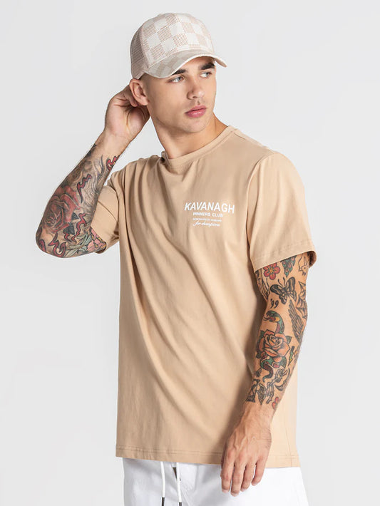 GIANNI KAVANAGH BEIGE THE CLUB T SHIRT