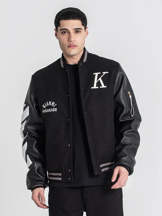 GIANNI KAVANAGH VARSITY BOMBER JACKET