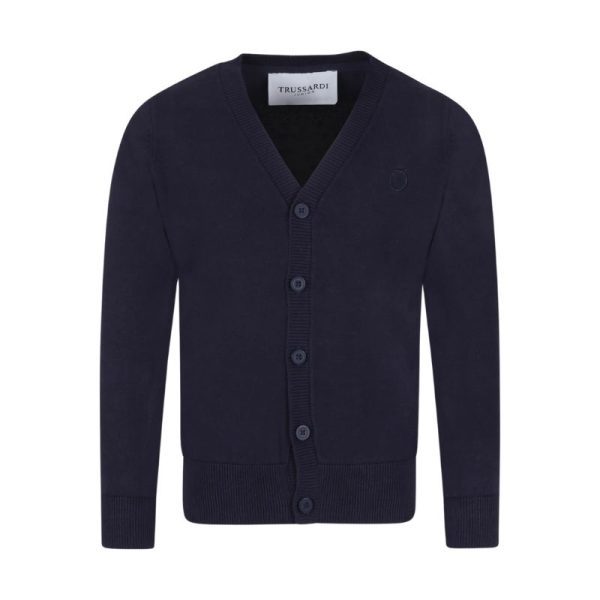 TRUSSARDI KIDS NOGOS KNITTED CARDIGAN