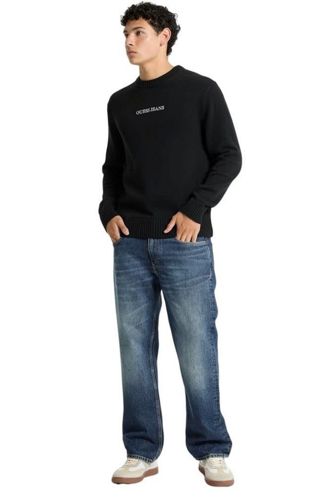 GUESS JEANS KNITTED LOGO PULLOVER