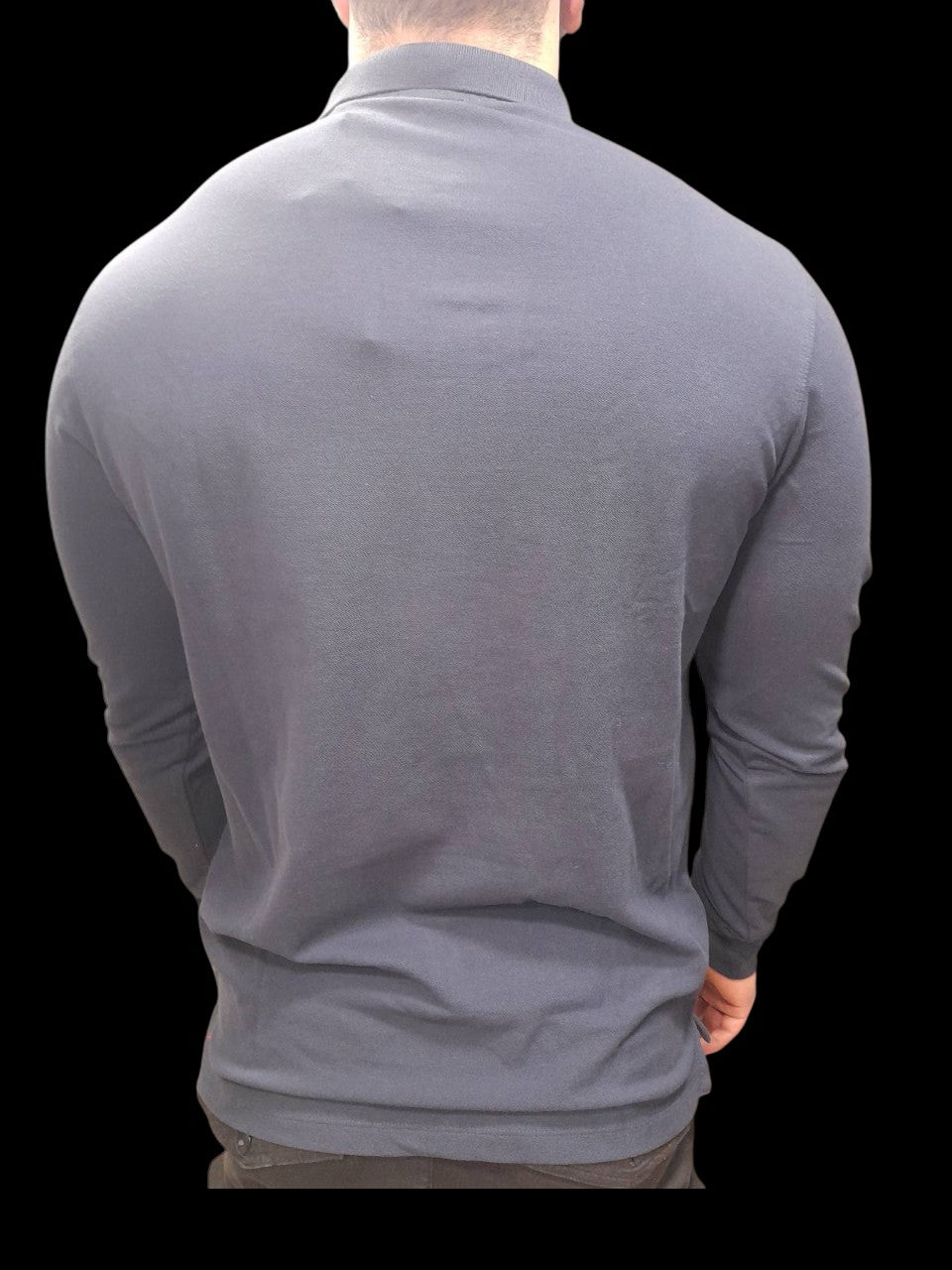 U.S POLO MAN BASIC LS COLLAR T SHIRT