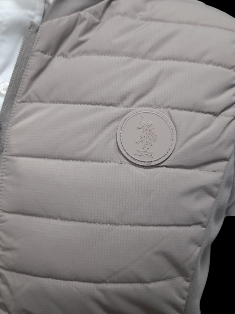 U.S POLO MAN FULL ZIP RIPSTOP DOUBLE FACE VEST