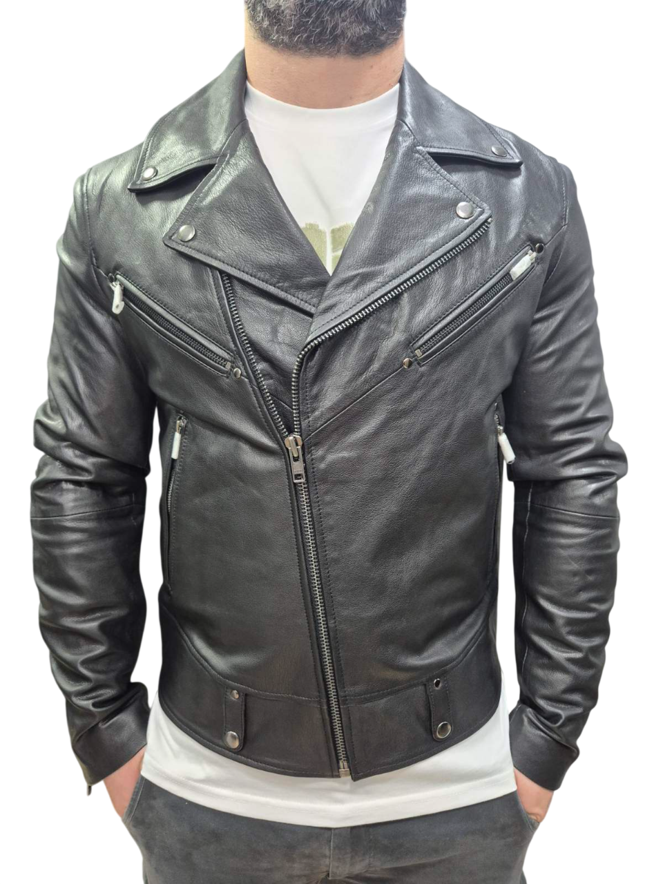 IMPERIAL FASHION BIKER LEATHER JACKET