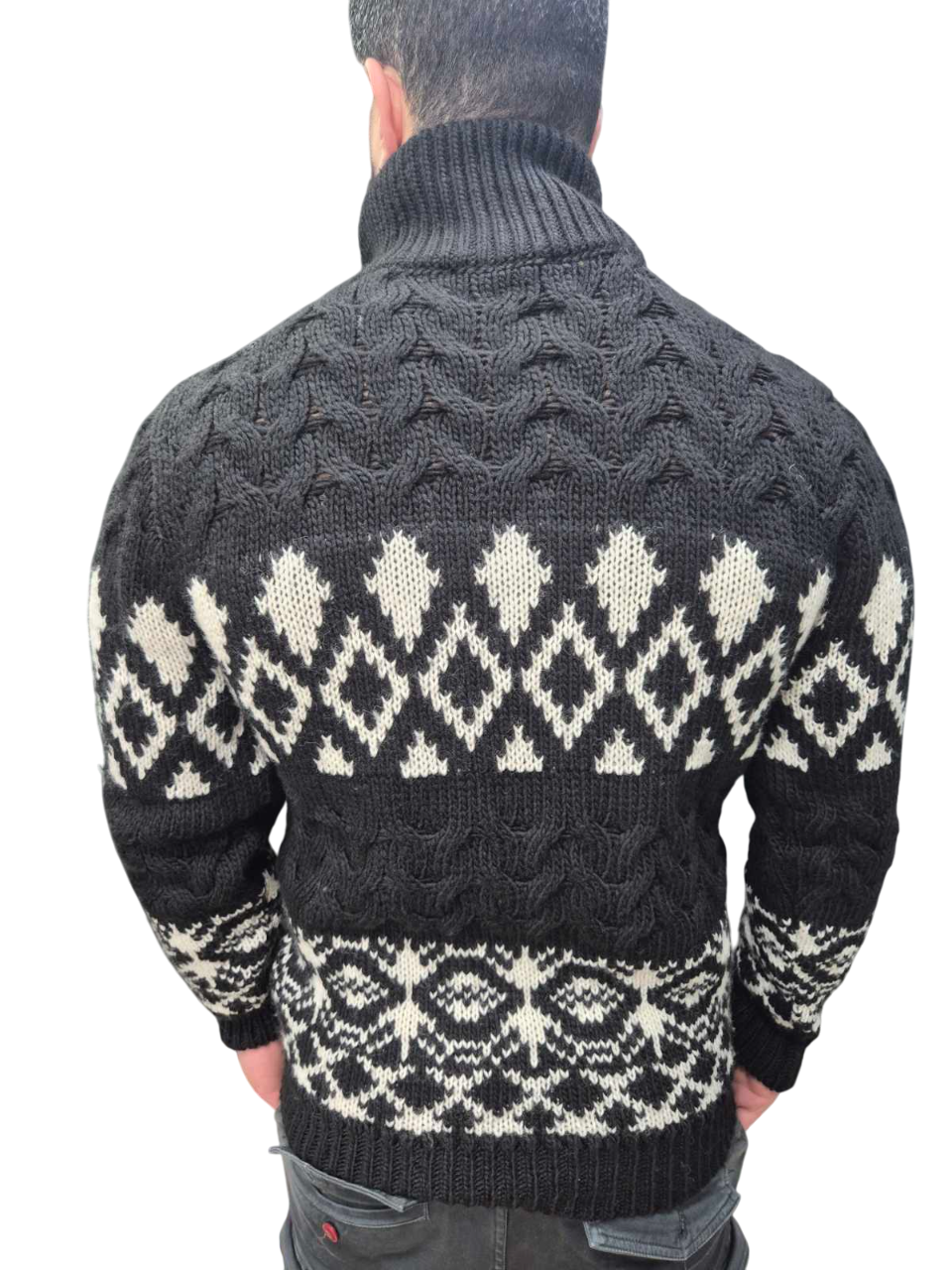 GIANNI LUPO HALF ZIP KNITTED SWEATER