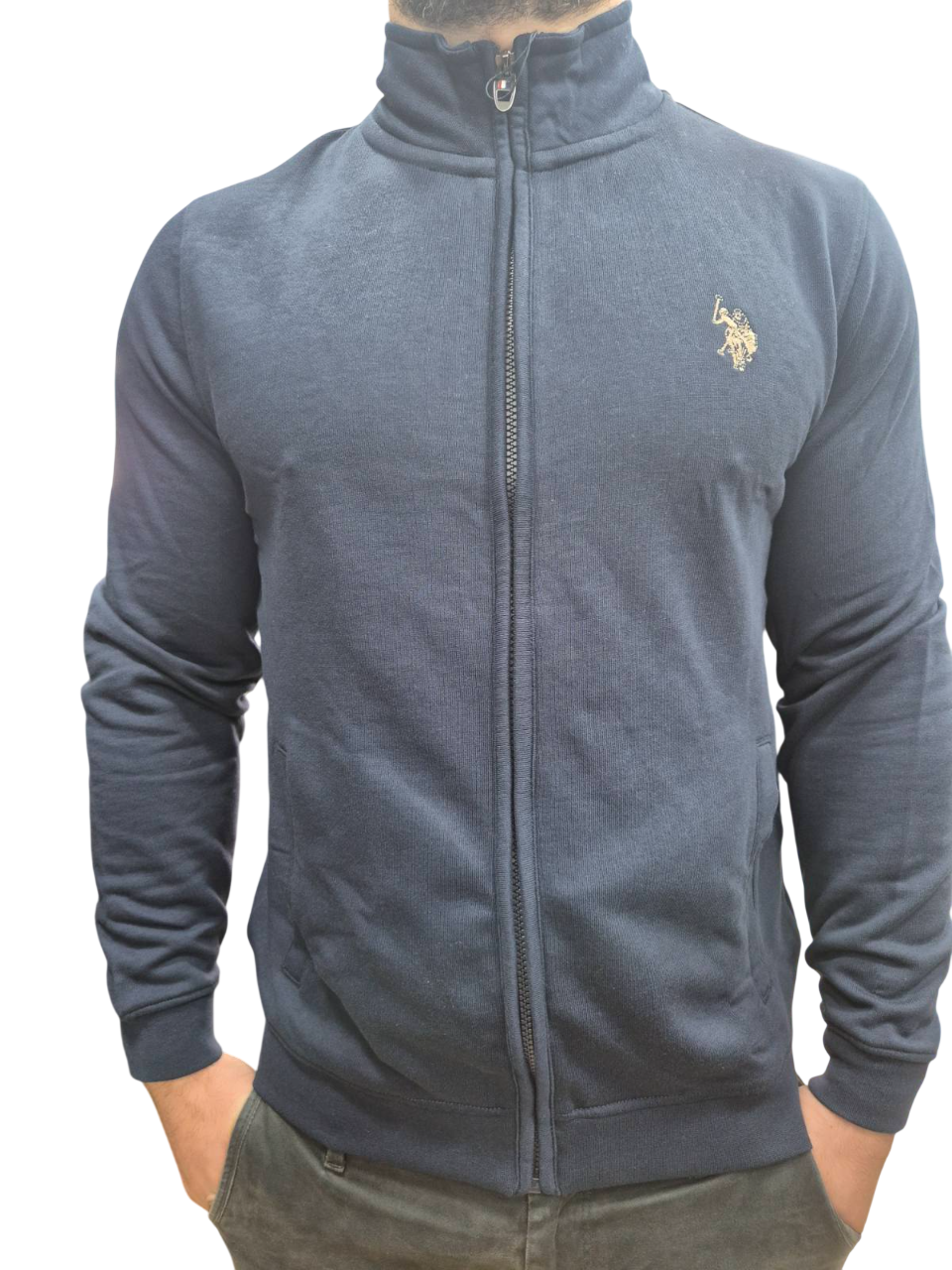 U.S POLO MAN FULL ZIP FOOTER
