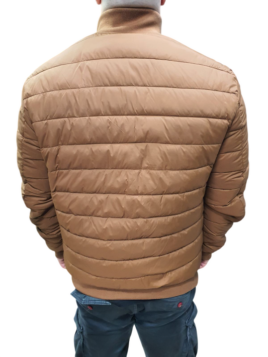 GIANNI LUPO DOUBLE-FACED LEATHER-EFFECT BIKER JACKET