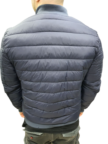 GIANNI LUPO FAUX-LEATHER DOUBLEFACE BOMBER JACKET