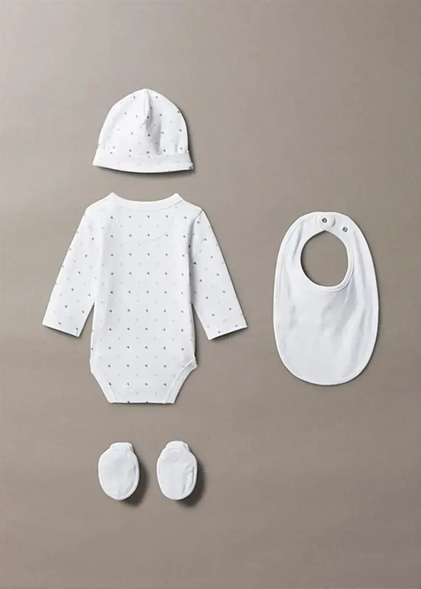 CALNIN KLEIN NEWBORN ALLOVER PRINT BODYSUIT SET