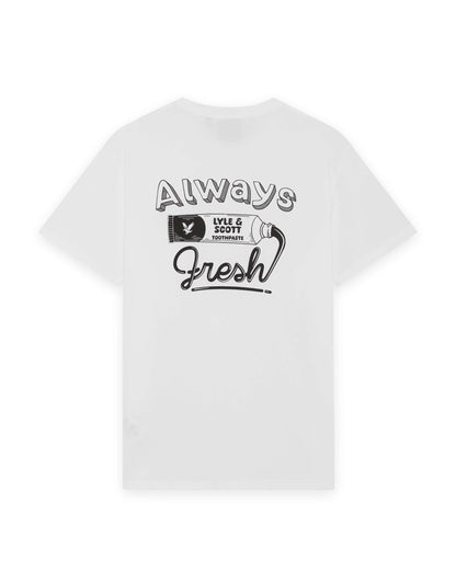 LYLE & SCOTT TOOTHPASTE GRAPHIC LOGO T SHIRT