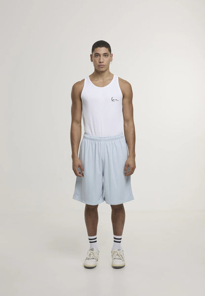 KARL KANI SHADOW PINSTRIPE SHORTS
