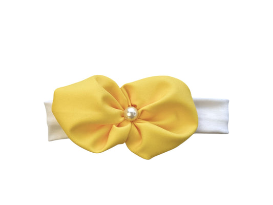 SWEET BABY RIBBON WITH A SOLID-COLORED INFLATABLE BOW