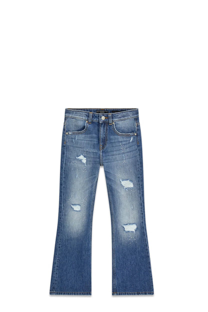 GUESS KIDS FLARED JEANS RHINESTONES
