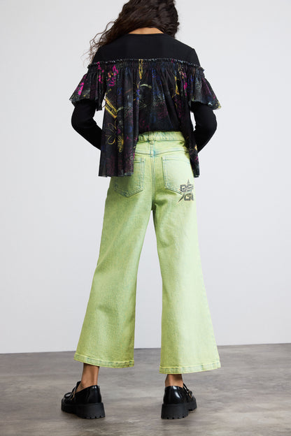 DESIGUAL JULIA DENIM FLARE PANTS
