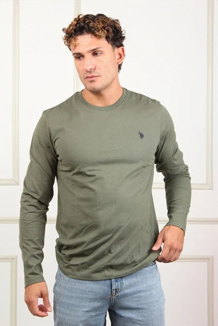 U.S POLO ASSN MAN LS COTTON T SHIRT
