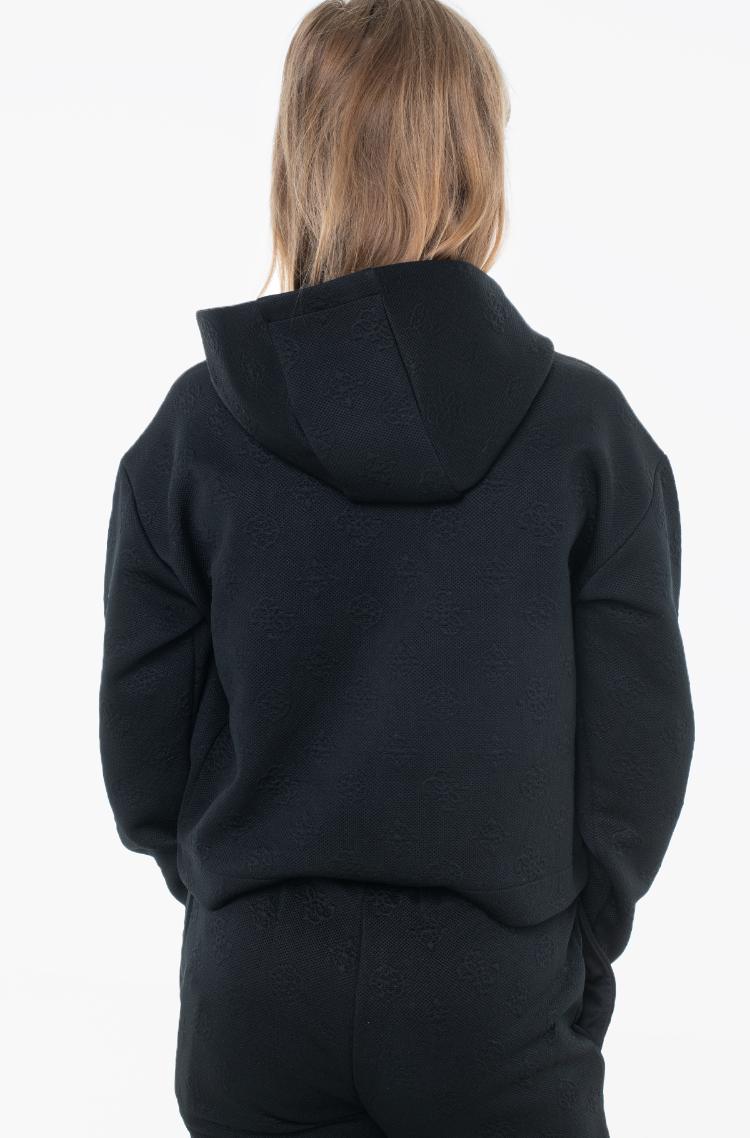 GUESS ALLOVER KNITTED PRINT HOODIE