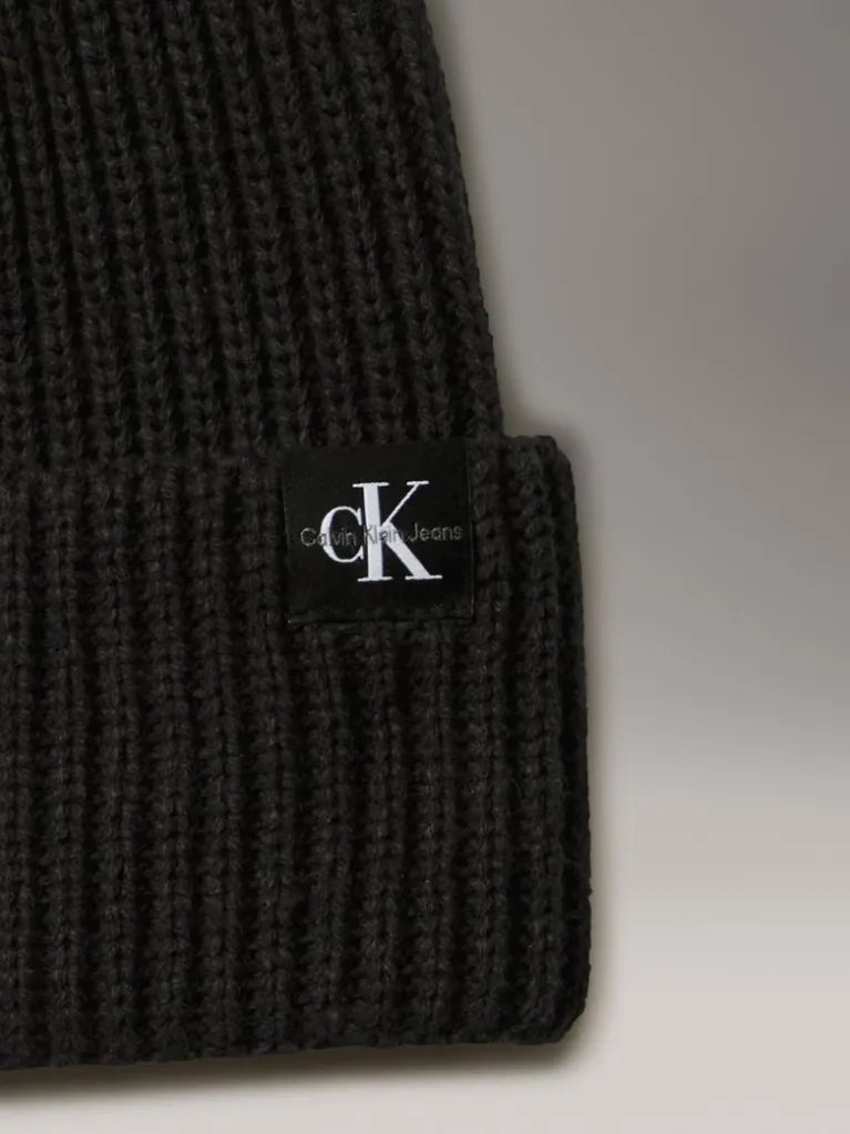 CALVIN KLEIN KIDS SET RIB BEANIE & SCARF
