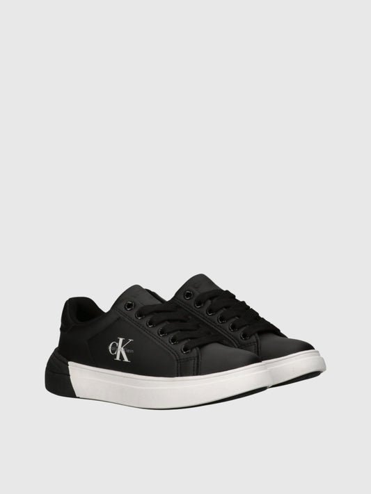 CALVIN KLEIN KIDS LOW CUT LACE-UP SNEAKERS