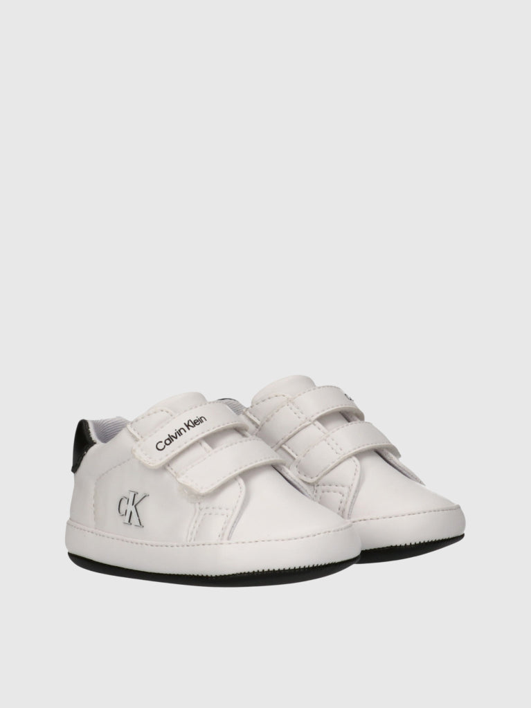 CALVIN KLEIN NEWBORN KIDS LOW CUT VELCRO SNEAKERS