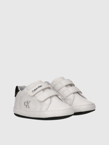 CALVIN KLEIN NEWBORN KIDS LOW CUT VELCRO SNEAKERS