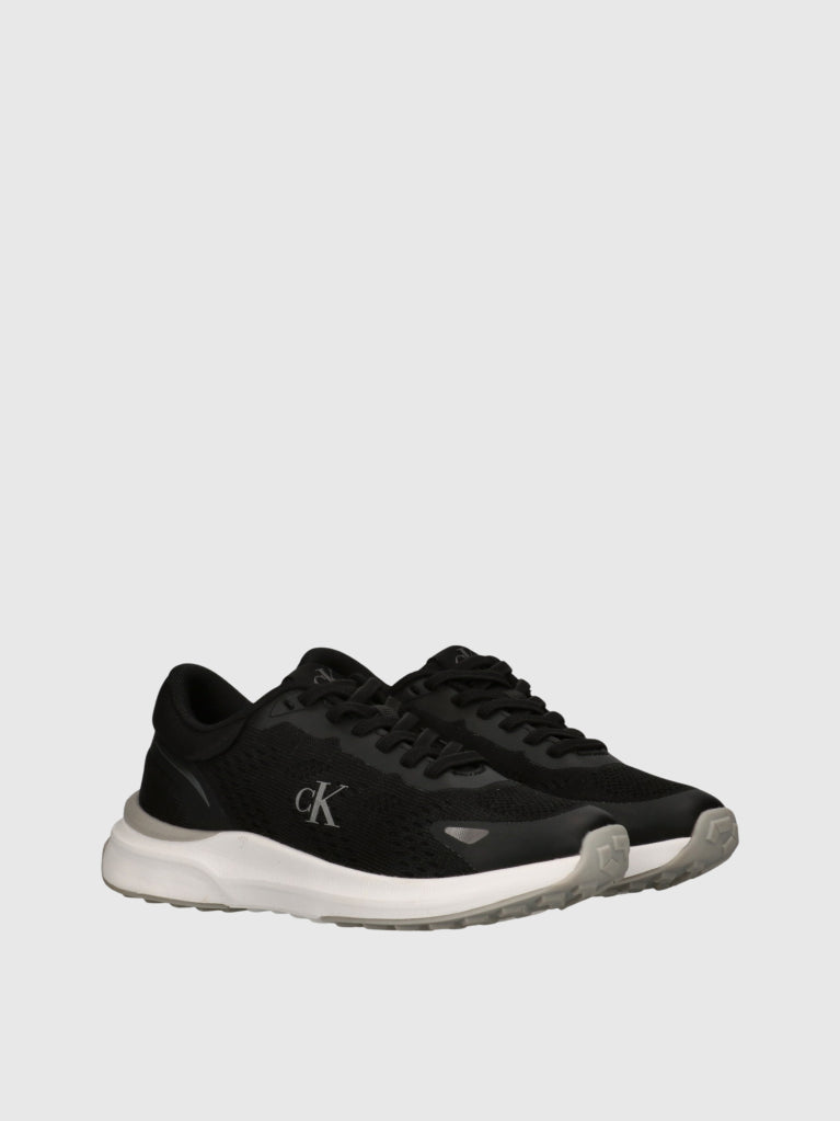 CALVIN KLEIN KIDS LOW CUT LACE-UP COLOURBLOCKED SNEAKERS