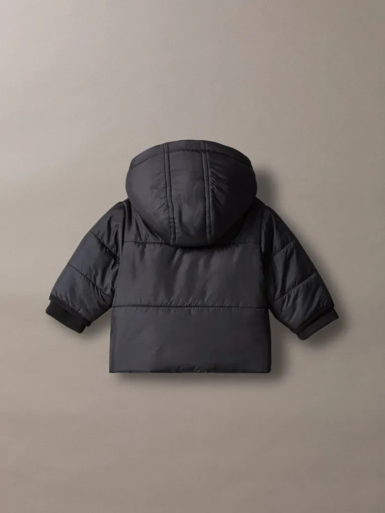 CALVIN KLEIN NEWBORN TEDDY-LINED PUFFER COAT