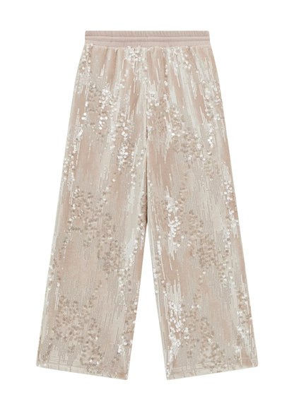 GUESS JEANS SEQUINS WIDE LEG PANTS
