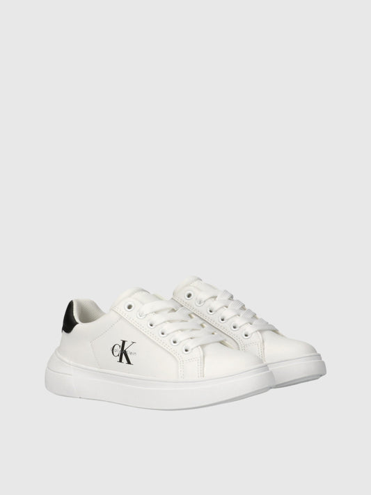CALVIN KLEIN KIDS LOW CUT LACE-UP SNEAKERS