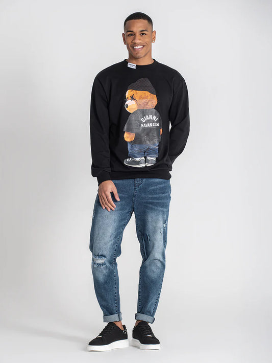 GIANNI KAVANAGH BLACK LOOKBACK T SHIRT