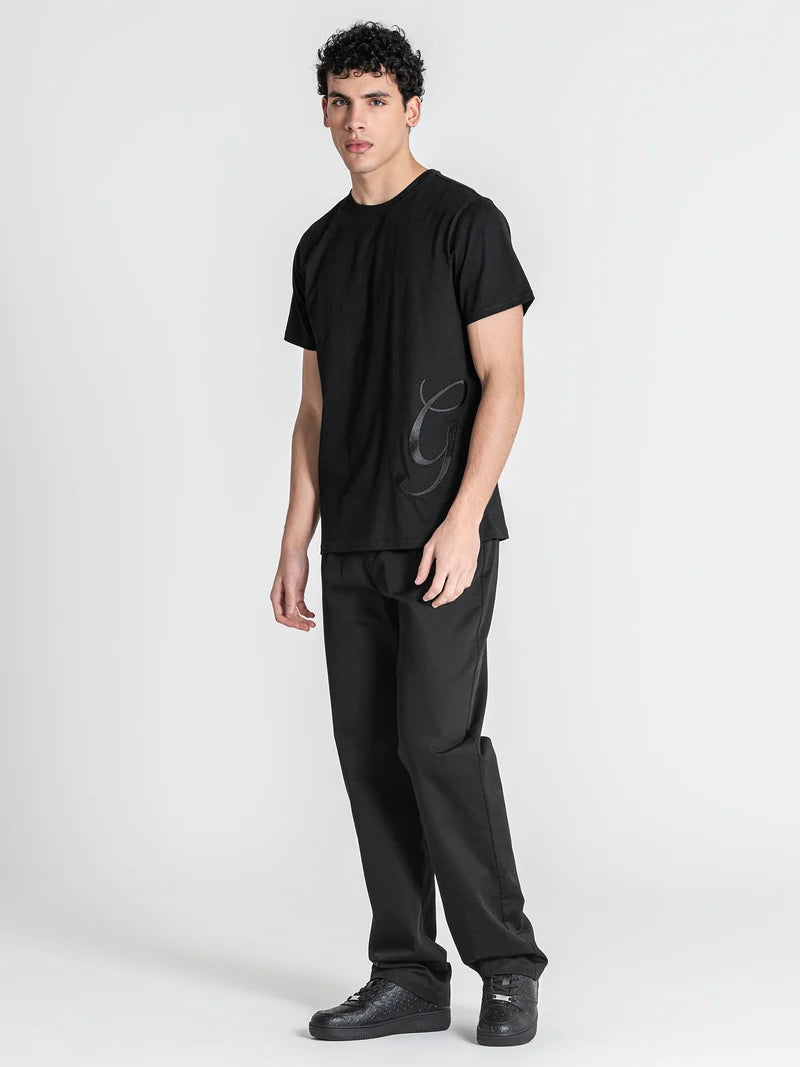 GIANNI GAVANAGH BLACK G EMBROIDERY T SHIRT