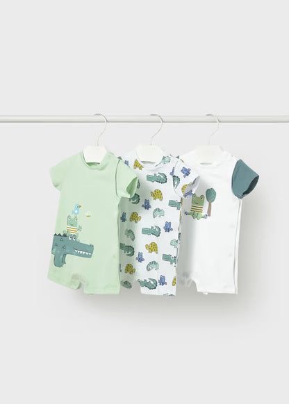 MAYORAL 3-PIECE CROCODILE ROMPER NEWBORN