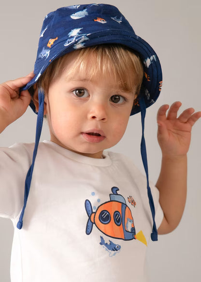 _MAYORAL 3-PIECE DUNGAREE SET BABY WITH HAT