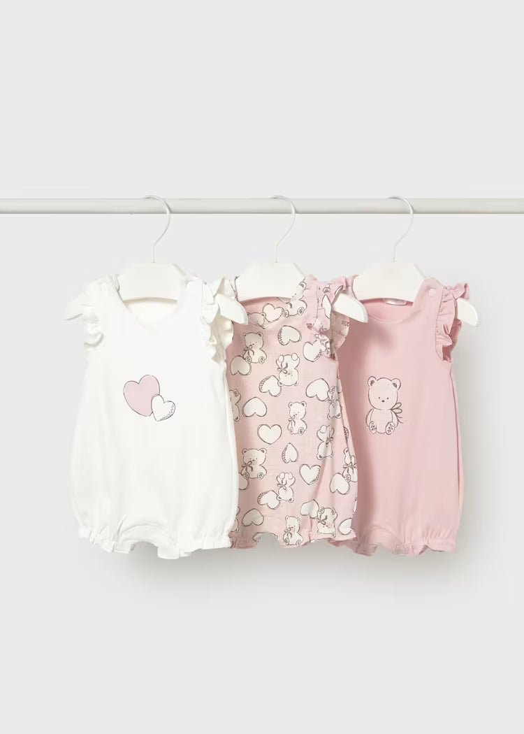 MAYORAL 3-PIECE ROMPER SET NEWBORN