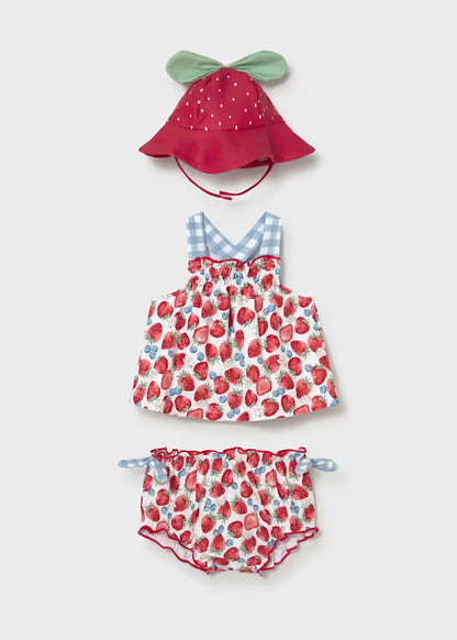 MAYORAL 3-PIECE SWIMWEAR SET NEWBORN WITH HAT