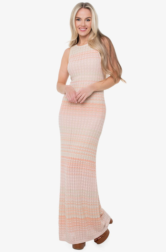 GUESS WOMAN ROSALYN LONG KNITTED DRESS