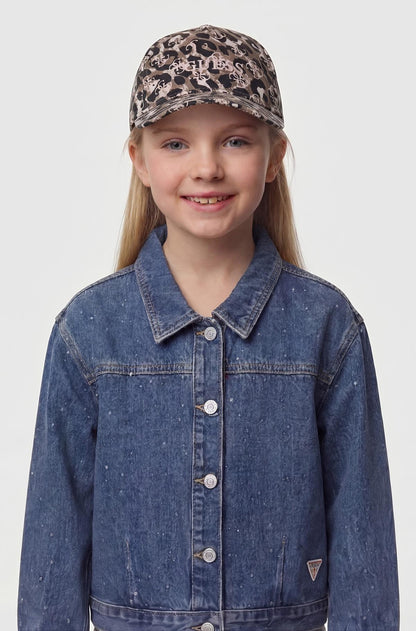 GUESS KIDS ALLOVER PRINT BASEBALL CAP