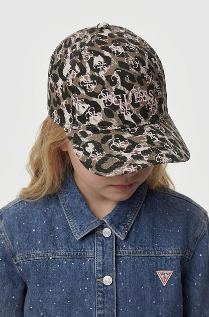 GUESS KIDS ALLOVER PRINT BASEBALL CAP