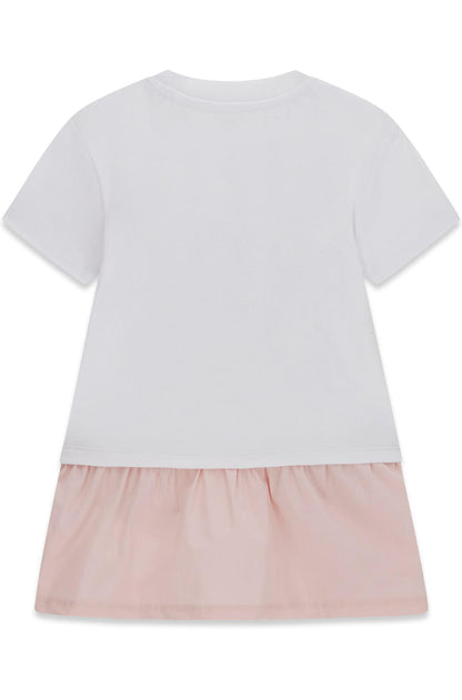 GUESS KIDS MIXED FABRIC DRESS