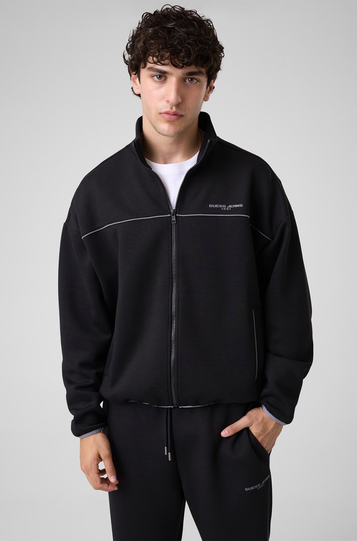 GUESS JEANS REGULAR FIT SCUBA SWEATSHIRT