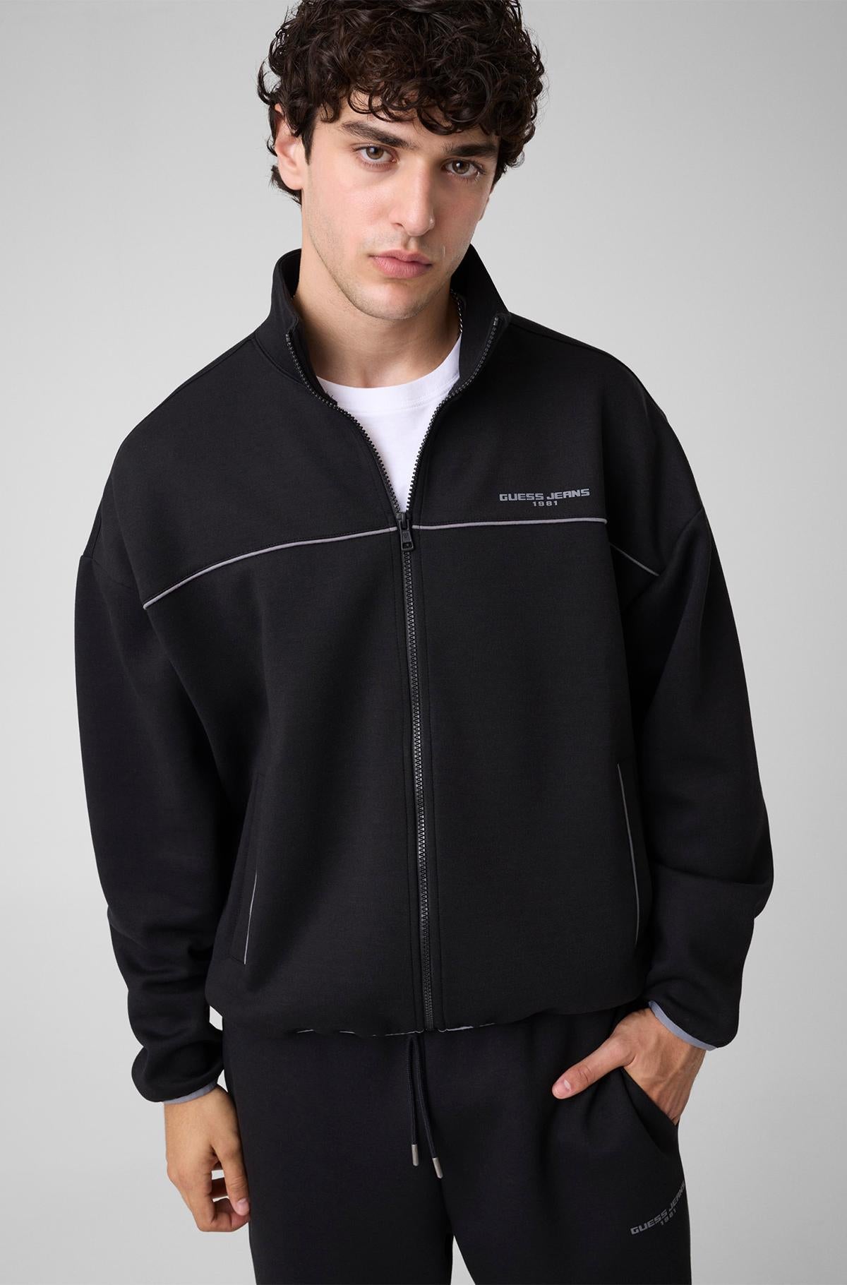 GUESS JEANS REGULAR FIT SCUBA SWEATSHIRT