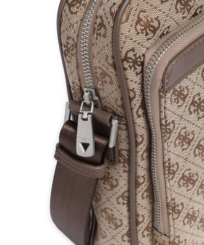 GUESS MILANO 4G JAQUARD STRIPE CROSSBODY BAG