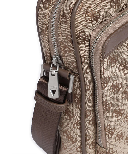 GUESS MILANO 4G JAQUARD STRIPE CROSSBODY BAG